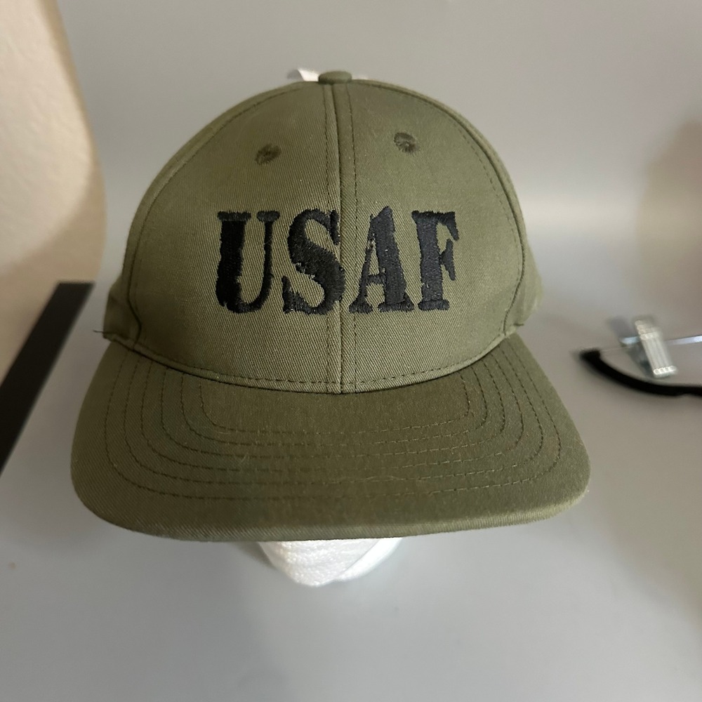Eagle Crest USAF Hat Olive Green Military Air Force Cap Made in USA NEW